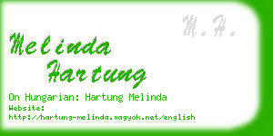 melinda hartung business card